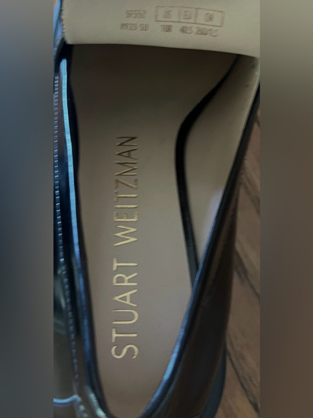 Stuart Weitzman SOHO BLACK LOAFER SLIP ON SHOES 10 NEW - Picture 7 of 12